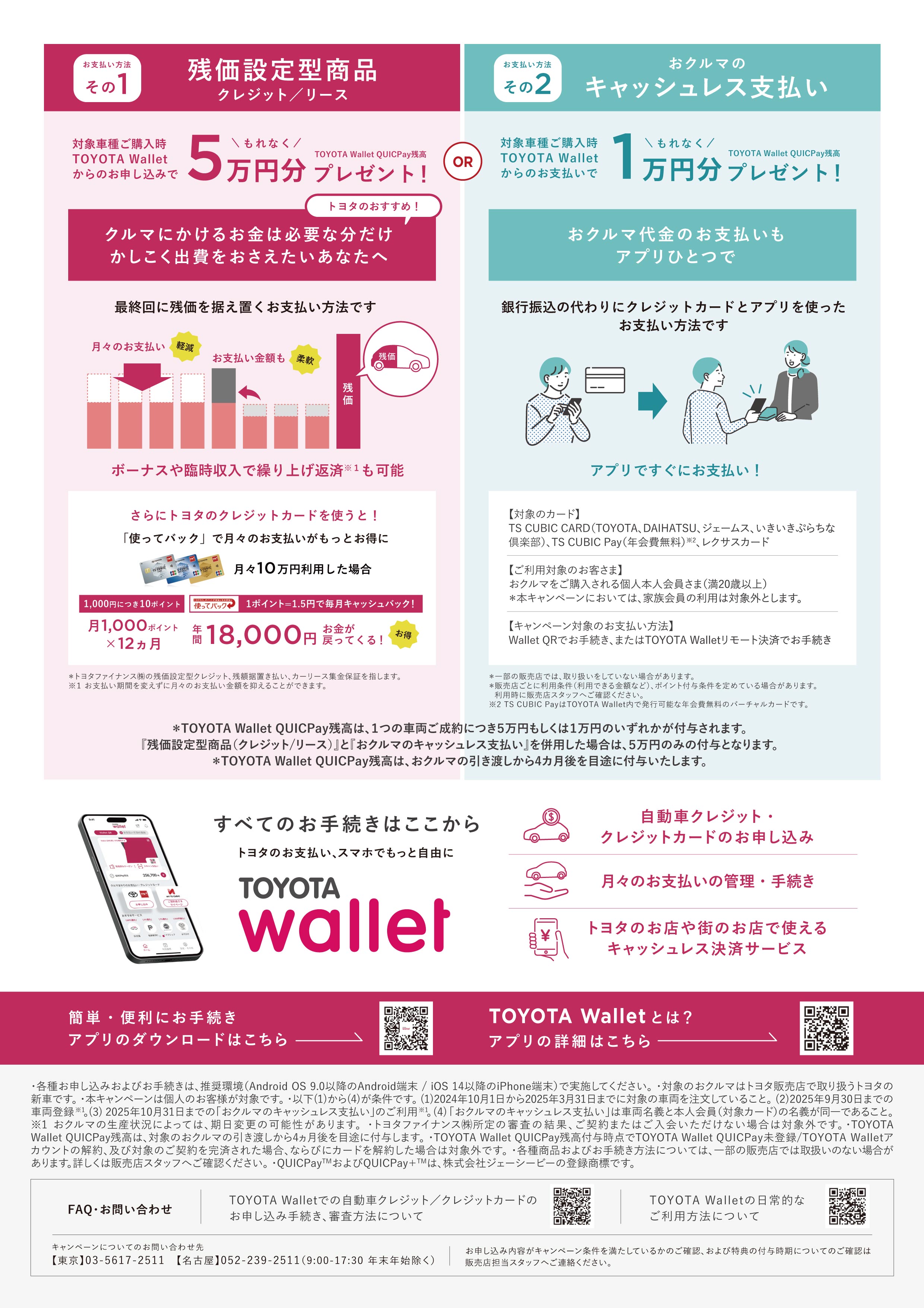 TOYOTA Wallet キャンペーン【期間：2024/10/1～2025/3/31】